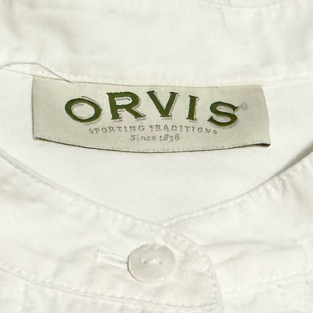 ❤️SOLD❣️ Orvis Cotton Button Down with Floral Embroidery - Picture 3 of 4